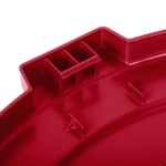Carlisle 84105605 Bronco 55 Gallon Red Flat Round Trash Can Lid Carlisle 84105605 Bronco 55 Gallon Red Flat Round Trash Can Lid