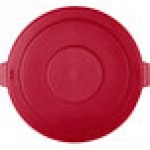 Carlisle 84105605 Bronco 55 Gallon Red Flat Round Trash Can Lid Carlisle 84105605 Bronco 55 Gallon Red Flat Round Trash Can Lid