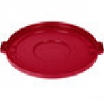 Carlisle 84105605 Bronco 55 Gallon Red Flat Round Trash Can Lid Carlisle 84105605 Bronco 55 Gallon Red Flat Round Trash Can Lid