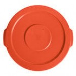 Lavex 10 Gallon Orange Round High Visibility Commercial Trash Can Lid Lavex 10 Gallon Orange Round High Visibility Commercial Trash Can Lid
