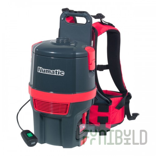 NaceCare Solutions Latitude RBV 150NX K-8027198 1.5 Gallon Cordless Brushless Backpack Vacuum with 3.0 Ah Lithium-Ion Battery, Charger, and ASTB8 15