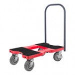 Snap-Loc E-Track Super-Duty 1,800 lb. Black Push Cart Dolly SL1800P6B