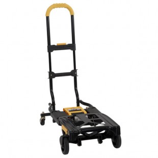 Cosco 300 lb. Black and Yellow 2-in-1 Folding Multi-Position Hand Truck with Extendable Handle 12225YGB1E