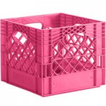 12 Qt. Gray Rectangular Milk Crate - 19