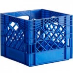 12 Qt. Gray Rectangular Milk Crate - 19