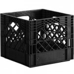 12 Qt. Gray Rectangular Milk Crate - 19
