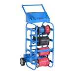Vestil WIRE-D-E Mobile Wire Reel Caddy with 11 Spool Bars for 7 Vestil WIRE-D-E Mobile Wire Reel Caddy with 11 Spool Bars for 7