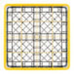 Noble Warewashing 16-Compartment Gray Full-Size Glass Rack with 1 Yellow Extender Noble Warewashing 16-Compartment Gray Full-Size Glass Rack with 1 Yellow Extender