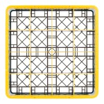 Noble Warewashing 16-Compartment Gray Full-Size Glass Rack with 1 Yellow Extender Noble Warewashing 16-Compartment Gray Full-Size Glass Rack with 1 Yellow Extender