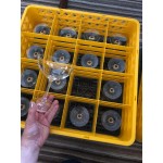 Noble Warewashing 16-Compartment Gray Full-Size Glass Rack with 1 Yellow Extender Noble Warewashing 16-Compartment Gray Full-Size Glass Rack with 1 Yellow Extender