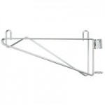 Metro SW26C Super Erecta Chrome Four Level Post-Type Wall Mount End Unit for 14 Metro SW26C Super Erecta Chrome Four Level Post-Type Wall Mount End Unit for 14