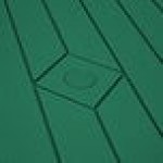 National Public Seating BMPT Series 6' Green Folding Picnic Table with Black Frame