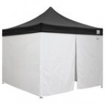 Caravan Canopy 21003305050 Displayshade 10' x 10' Black Light-Duty Commercial Grade Instant Canopy Deluxe Kit with Side Walls Caravan Canopy 21003305050 Displayshade 10' x 10' Black Light-Duty Commercial Grade Instant Canopy Deluxe Kit with Side Walls