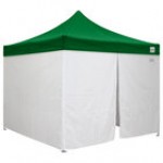 Caravan Canopy 21003305050 Displayshade 10' x 10' Black Light-Duty Commercial Grade Instant Canopy Deluxe Kit with Side Walls Caravan Canopy 21003305050 Displayshade 10' x 10' Black Light-Duty Commercial Grade Instant Canopy Deluxe Kit with Side Walls