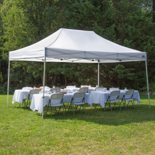 Caravan Canopy 21506906011 TitanShade 15' x 10' White Straight Leg Instant Canopy Kit Caravan Canopy 21506906011 TitanShade 15' x 10' White Straight Leg Instant Canopy Kit