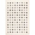 Abani Casa Collection 4' x 6' Cream / Gray Contemporary Geometric Dots Area Rug Abani Casa Collection 4' x 6' Cream / Gray Contemporary Geometric Dots Area Rug