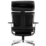 Eurotech Seating NUVEMBLK Nuvem Black Leather Lounge Office Chair with Aluminum Frame Eurotech Seating NUVEMBLK Nuvem Black Leather Lounge Office Chair with Aluminum Frame