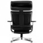 Eurotech Seating NUVEMBLK Nuvem Black Leather Lounge Office Chair with Aluminum Frame Eurotech Seating NUVEMBLK Nuvem Black Leather Lounge Office Chair with Aluminum Frame