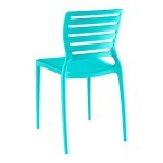 Lancaster Table & Seating Sol Coastal Blue Resin Side Chair Lancaster Table & Seating Sol Coastal Blue Resin Side Chair