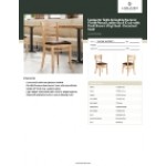 Lancaster Table & Seating Natural Finish Wood Ladder Back Chair with Dark Brown Vinyl Seat - Detached Seat