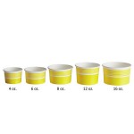 Choice 12 oz. Yellow Paper Frozen Yogurt / Food Cup - 1,000/Case Choice 12 oz. Yellow Paper Frozen Yogurt / Food Cup - 1,000/Case