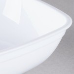Fineline 3525-WH Platter Pleasers 1 Qt. White Plastic Luau Bowl - 50/Case