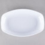 Fineline 3525-WH Platter Pleasers 1 Qt. White Plastic Luau Bowl - 50/Case