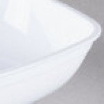 Fineline 3525-WH Platter Pleasers 1 Qt. White Plastic Luau Bowl - 50/Case