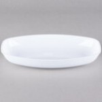 Fineline 3525-WH Platter Pleasers 1 Qt. White Plastic Luau Bowl - 50/Case