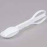 Fineline 3525-WH Platter Pleasers 1 Qt. White Plastic Luau Bowl - 50/Case