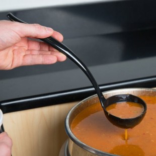 Sabert 4 oz. Black Disposable Polypropylene Ladle - 36/Case Sabert 4 oz. Black Disposable Polypropylene Ladle - 36/Case