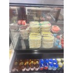Choice 16 oz. Clear Recycled PET Tall Hinged Deli Container with Domed Lid - 50/Pack Choice 16 oz. Clear Recycled PET Tall Hinged Deli Container with Domed Lid - 50/Pack
