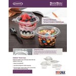 Dart SafeSeal 12 oz. Tamper-Resistant, Tamper-Evident Snack Cup with Dome Lid - 256/Case