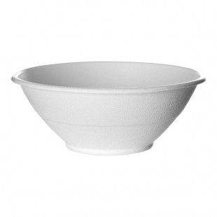 Eco-Products Vanguard 40 oz. Compostable Sugarcane Round Noodle Bowl - 400/Case Eco-Products Vanguard 40 oz. Compostable Sugarcane Round Noodle Bowl - 400/Case