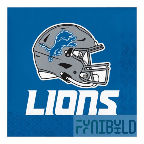 Creative Converting Detroit Lions 2-Ply Luncheon Napkin - 192/Case