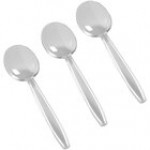 Fineline Flairware Heavy Weight Black Soup Spoon - 1,000/Case