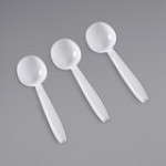 Fineline Flairware Heavy Weight Black Soup Spoon - 1,000/Case