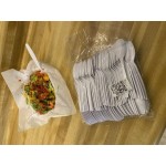 Choice Beige Heavy Weight Polystyrene Plastic Teaspoon - 100/Pack