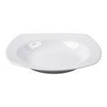 Libbey Slenda 14 oz. Royal Rideau White Square Porcelain Deep Rimmed Soup Bowl - Sample