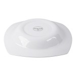 Libbey Slenda 14 oz. Royal Rideau White Square Porcelain Deep Rimmed Soup Bowl - Sample