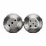 American Metalcraft SPM4 3 oz. Satin Finish Stainless Steel Salt and Pepper Shaker Set - 12/Case