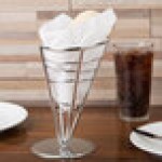 American Metalcraft SS59 Stainless Steel 1-Cone Basket - 5