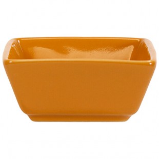 International Tableware Elite 2.5 oz. Square Butternut Porcelain Ramekin - 36/Case International Tableware Elite 2.5 oz. Square Butternut Porcelain Ramekin - 36/Case