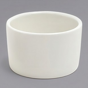 Front of the House Catalyst 6 oz. European White Round Porcelain Ramekin - 12/Case Front of the House Catalyst 6 oz. European White Round Porcelain Ramekin - 12/Case
