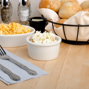 Tuxton BEX-050 5 oz. Eggshell Smooth China Ramekin - 48/Case