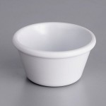 Acopa 4 oz. White Smooth Melamine Ramekin - 12/Case Acopa 4 oz. White Smooth Melamine Ramekin - 12/Case