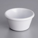 Acopa 4 oz. White Smooth Melamine Ramekin - 12/Case Acopa 4 oz. White Smooth Melamine Ramekin - 12/Case