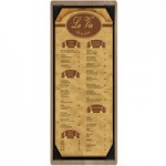Menu Solutions WDPIX-BA Weathered Walnut 4 1/4 Menu Solutions WDPIX-BA Weathered Walnut 4 1/4