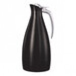 Service Ideas Altus 33.8 oz. Black Onyx Stainless Steel Insulated Coffee Carafe / Server ALTU10BSBX