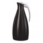 Service Ideas Altus 33.8 oz. Black Onyx Stainless Steel Insulated Coffee Carafe / Server ALTU10BSBX